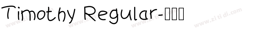 Timothy Regular字体转换